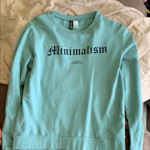 Green crew neck H&M sweater